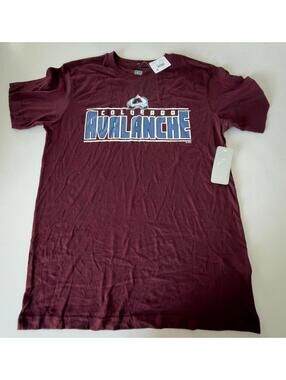 NHL Colorado Avalanche Burgundy Crew Neck T-Shirt Men Size Medium